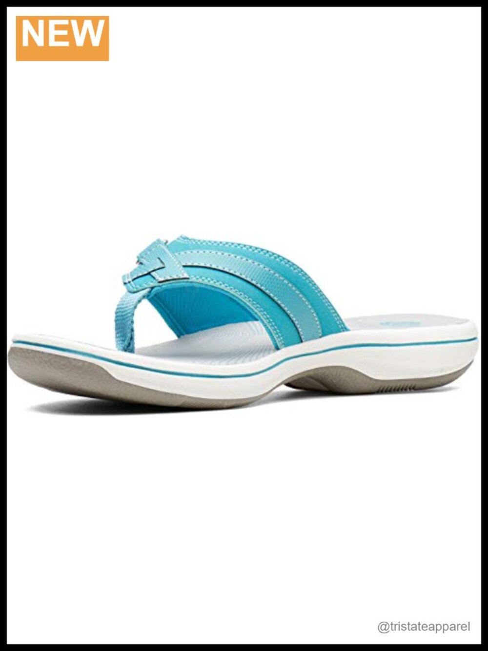Women's Breeze Sea Flip Flop Slingback Sandal Lightweight Rhinestone